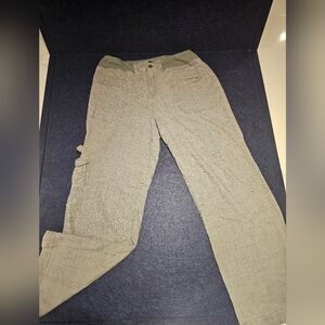 Soft Surroundings Women's Gray Casual Linen Pants